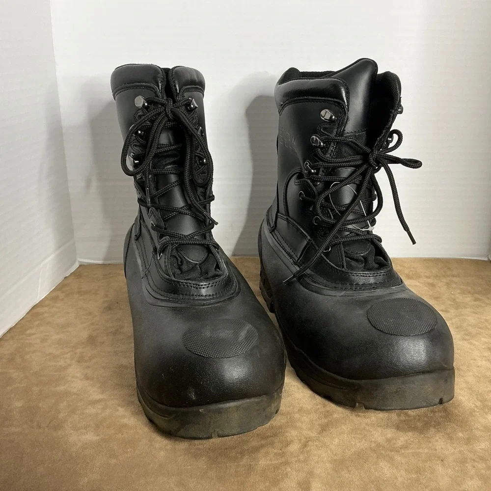 Exclusive Snow Gear Chet's Safety Work Boots Men's 11 Leather ASTM‎ EH Winter